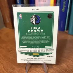 2021-22 Panini Donruss Optic - Luka Doncic #101 Fast Break Holo Prizm - Image 2