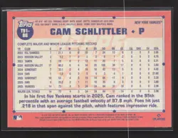 2026 Topps Series 1 Japan Edition #T91-86 Cam Schlittler Koi Fish Variation - Image 2