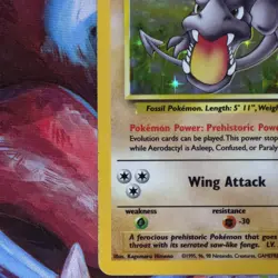 Aerodactyl 1/62 Fossil Unlimited Holo MP - Image 5