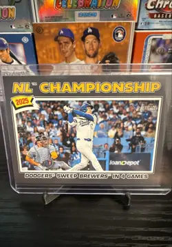2026 Topps Heritage- Shohei Ohtani NL Championship Dark Grey Border - Image 1