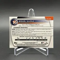 2025 Bowman Chrome Miguel Ullola 1st Bowman Green Reptilian Auto /99 #CPA-MU - Image 2