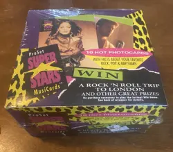 1991 Pro Set SuperStars Musicards 1st Series Sealed Box Trading Cards Sealed - Image 1