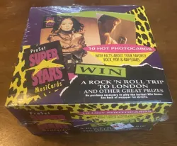 1991 Pro Set SuperStars Musicards 1st Series Sealed Box Trading Cards Sealed - Image 4