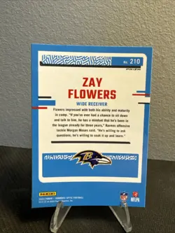 2023 Panini Donruss Optic - Rated Rookie Zay Flowers #210 Holo Prizm (RC) - Image 2