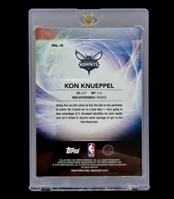 KON KNUEPPEL ROOKIE BLUE WAVE REFRACTOR HOLO Prizm SP Insert Non Auto - HORNETS - Image 2