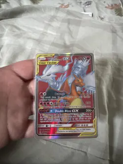 Pokemon TCG Unbroken Bonds Reshiram Charizard GX FULL ART 194/214 - Image 1