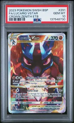 Lucario VSTAR SWSH291 SWSH: Sword & Shield Promo Cards Holo - Image 1