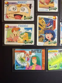 x 10 Pokemon Bandai Carddass Vending Series Cards Anime Pocket Monsters Bundle - Image 3