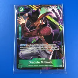 (SEALED) One Piece CCG (DRACULE MIHAWK ST12-003) Promo Card Illustration Box 4 - Image 1