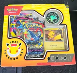 Pokemon 2026 Pokemon Day Phantasmal Flames Lot Pikachu Basic Promo Card - Image 1