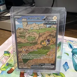 Pokemon Cards Iron Hands ex 248/182 Paradox Rift Special Illustration Rare NM *2 - Image 1