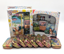 Sealed Lot: SV: 151 (8) Mini Tins (1) Poster Collection & (1) Japanese Card File - Image 1