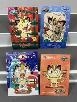 Pokemon Lot of 20 Cards and Stickers All Meowth #52 Meowth Only Pokemon Lot - Image 2
