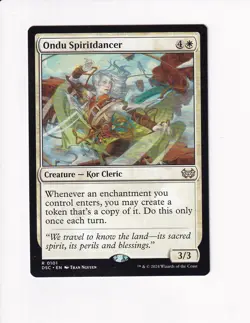MAGIC THE GATHERING MTG COMMANDER: DUSKMOURN ONDU SPIRITDANCER - Image 1