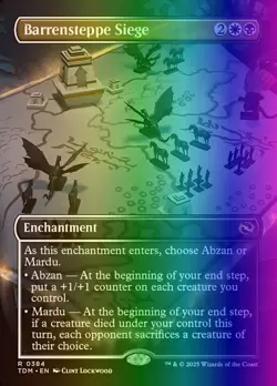 MTG Magic the Gathering Barrensteppe Siege (384/485) Tarkir Dragonstorm NM FOIL - Image 1