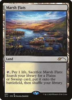 MTG Magic the Gathering Marsh Flats (1/26) Secret Lair Ultimate Edition LP - Image 1