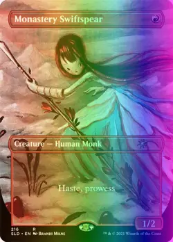 MTG Monastery Swiftspear (216/3004) Secret Lair Drop Series LP FOIL - Image 1