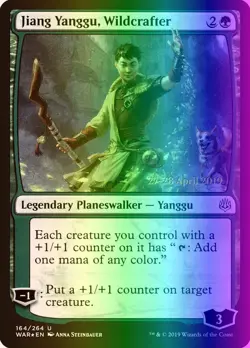 MTG Jiang Yanggu, Wildcrafter (164s/175) War of the Spark Promos NM FOIL - Image 1