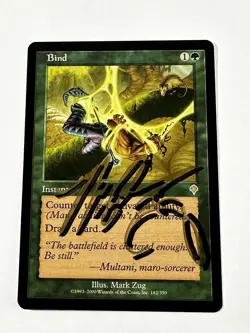MTG Magic Bind Signed Artist Proof x1 INV Invasion Mark Zug - Image 1