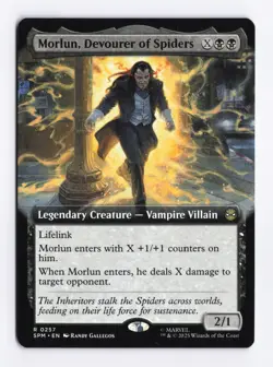 Morlun, Devourer of Spiders (Extended Art) 257 (R) MTG Marvel's Spider-Man (SPM) - Image 1