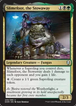 4x Slimefoot, the Stowaway MTG Dominaria NM Magic Regular - Image 1