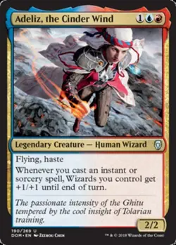 4x Adeliz, the Cinder Wind MTG Dominaria NM Magic Regular - Image 1