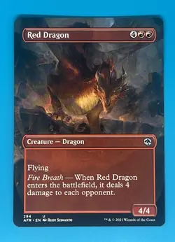 Mtg Red Dragon (Borderless) Adventures in the Forgotten Realms Regular - Image 1