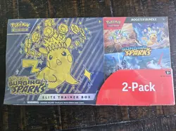 Pokemon TCG Surging Sparks ETB + Booster Bundle Costco 2-Pack FAST FREE SHIPPING - Image 1