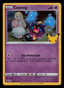 NM - Pokemon Cosmog 013/025 Celebrations 25th Anniversary Holo Rare - Image 1
