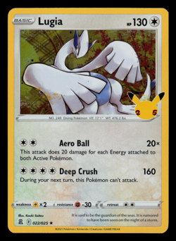 NM - Pokemon Lugia 022/025 Celebrations 25th Anniversary Holo Rare - Image 1