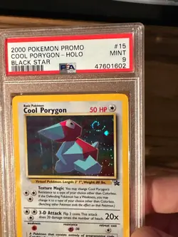 Pokemon Black Star Promo Cool Porygon #15 PSA9 MINT PSA # 47601602 WITH SWIRL - Image 4