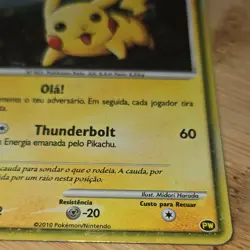 Pokemon TCG Pikachu PW Pikachu World Collection Promo Holo Portuguese 2010 50HP - Image 3
