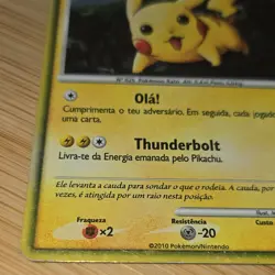 Pokemon TCG Pikachu PW Pikachu World Collection Promo Holo Portuguese 2010 50HP - Image 4