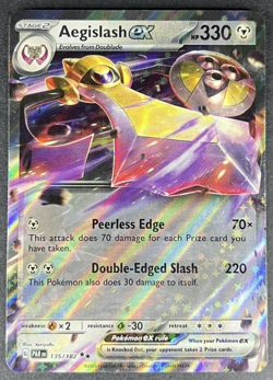 Aegislash ex 135/182 Holo Double Rare - Paradox Rift - Pokemon TCG - NM - Image 1