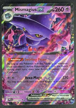Mismagius ex 036/094 Holo Double Rare - Phantasmal Flames - Pokemon TCG - NM - Image 1