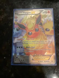 (MP) Pokemon Flareon EX Full Art Ultra Rare Holo Basic Generations RC28/RC32 - Image 1