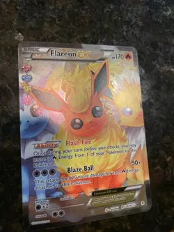 (MP) Pokemon Flareon EX Full Art Ultra Rare Holo Basic Generations RC28/RC32 - Image 5