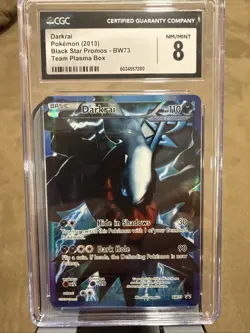 Darkrai Pokemon (2013) Black Star Promos- BW73 Team Plasma Box CGC NM 8 - Image 1