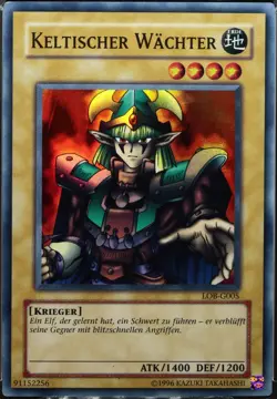 Yu-Gi-Oh! Keltischer Wachter LOB-G005 Super Rare [CM 8.5 - NM-M+] Grade| DE 2002 - Image 3