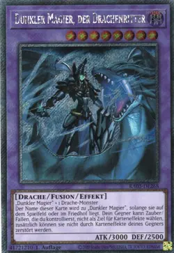 yugioh Dunkler Magier, der Drachenritter RA03-DE268 PLATINUM SECRET RARE DEUTSCH - Image 1