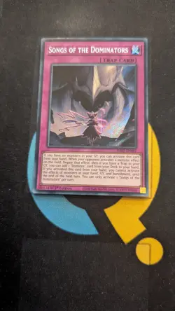 RA05-EN081 Songs of the Dominators Secret Rare 1st Ed YuGiOh - Image 1