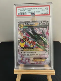 2021 Pokemon Celebrations M Rayquaza EX 76/108 Classic Collection PSA 10GEM MT - Image 1