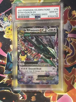 PSA 10 M Rayquaza EX Holo Rare 76/108 Celebrations Pokemon GEM MT - Image 1
