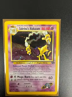 Pokemon Sabrina's Alakazam 16/132 Gym Challenge Holo Rare Card - Image 3