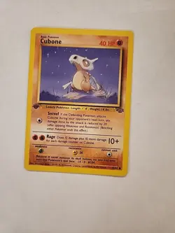 Pokemon TCG Cubone Jungle Card 50/64 Regular Common 1st Edition - Image 1