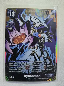 Dynasmon BT13-087 Rare Holo Mega 11000 Digimon Card Game English - Image 1