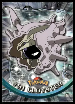 Pokemon Cards Cloyster #91 Topps Trading Cards Series 2 LP *1 - Image 1