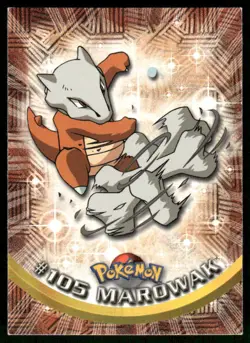 Pokemon Cards Marowak #105 Topps Trading Cards Series 2 LP *1 - Image 1