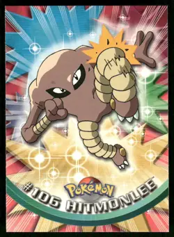 Pokemon Cards Hitmonlee #106 Topps Trading Cards Series 2 NM *2 - Image 1