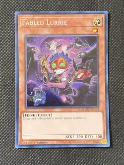 YuGiOh! - Fabled Lurrie BLMM-EN104 Secret Rare 1st Edition Near Mint - Image 1